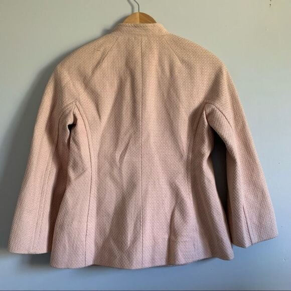 Max Azria collection 100% cotton blazer light blush pink Size US 2 - Picture 2 of 8